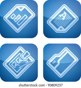 Office Supply Icons Set