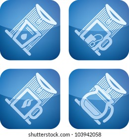 Office Supply Icons Set (part of the Cobalt Squared 2D Icons Set)