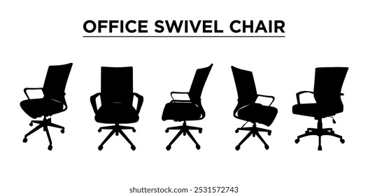 Office swivel chairs 
silhouette shadow
