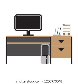 Office Table business concept