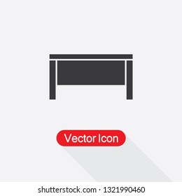 Office Table Icon, Desk Icon Vector Illustration Eps10