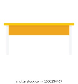 Office table icon. Flat illustration of office table vector icon for web design