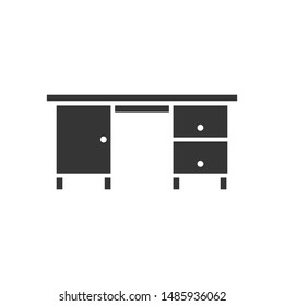 Office table icon. New trendy office table vector illustration symbol.