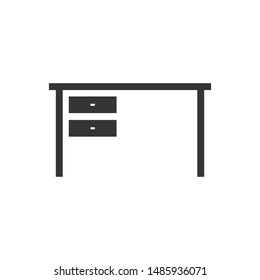 Office table icon. New trendy office table vector illustration symbol.
