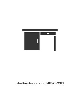Office table icon. New trendy office table vector illustration symbol.