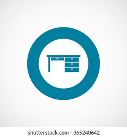 office table icon, on white background
