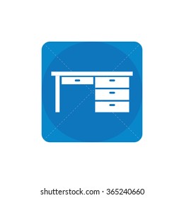 office table icon, on white background