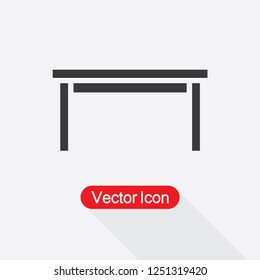 Office Table Icon Vector Illustration Eps10