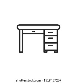 Ilustración del vector de iconos de tabla de Office.
