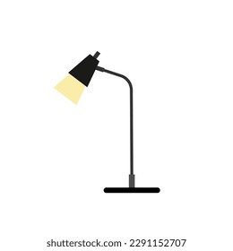 Office Table lamp flat design style. Desk lamp modern vector illustration