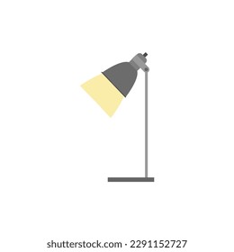 Office Table lamp flat design style. Desk lamp modern vector illustration