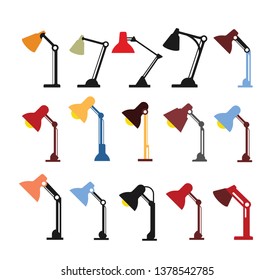Office table lamp icons