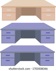 Office Table Minimalis three Pack