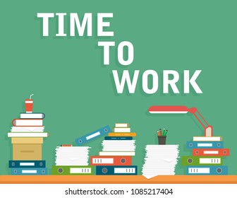 office table with working conditions