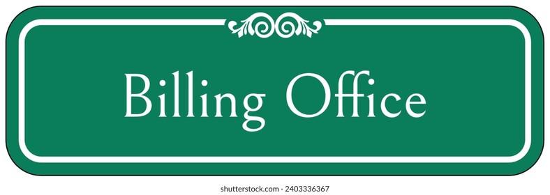 Office tag door sign and direction arrow