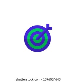 office target icon design. simple clean professional business management concept vector illustration design.