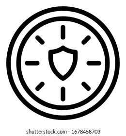 Icono de valor del equipo de Office. Contorno al icono vectorial de valor del equipo de oficina para el diseño web aislado en fondo blanco