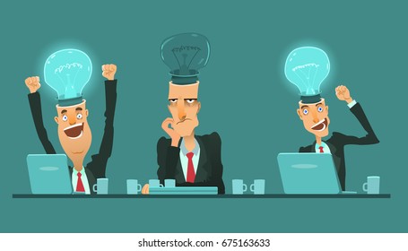Office, team, work. Vector illustration.