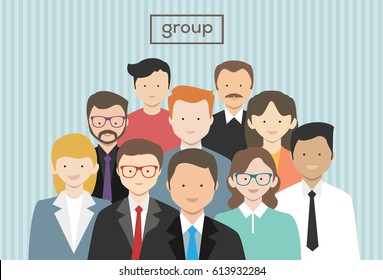 office team workers vector illustration