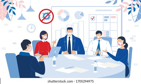 Office Teamwork. Business Meeting at Round Table. Corporate Team Discussion. Brainstorming Workflow. Strategy Plan Development. Manager Employee, Higher Rank Executive, Director Briefing