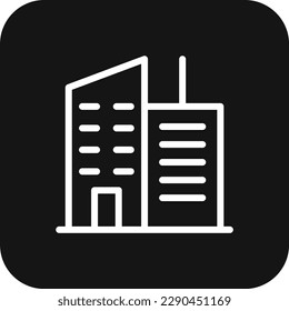 Office Teamwork and Management icon with black filled line style. business, set, home, house, building, partnership, organization. Vector illustration