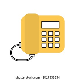 office telephone isolated icon