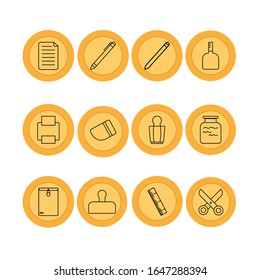Symbolgestaltung für Bürovorlagen