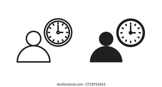 Office Time Icon entwirft Kollektion für mobile, ui, Web.