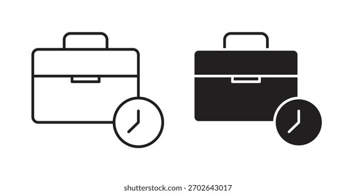 Logotipo abstracto del Diseño gráfico moderno de la tendencia plana simple del icono del tiempo de la oficina