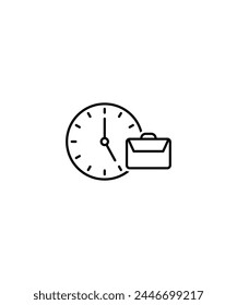 office time icon, vector best line icon.