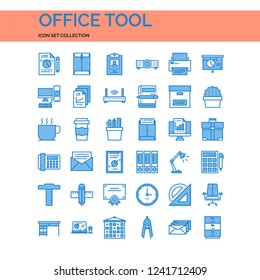 Office Tool Icons Set. UI Pixel Perfect Well-crafted Vector Thin Line Icons. The illustrations are a vector.