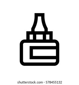 Office tool mini line, icon, background and graphic. The icon is black and white, linear  flat, vector, pixel perfect, minimal, suitable for web and print. 
