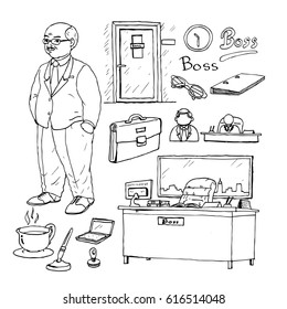 Office tools of the boss