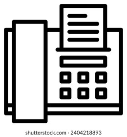 office tools fax vector object illustration