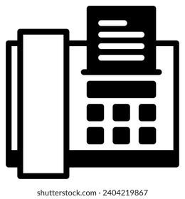 office tools fax vector object illustration