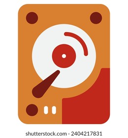 office tools hard disk vector object illustration