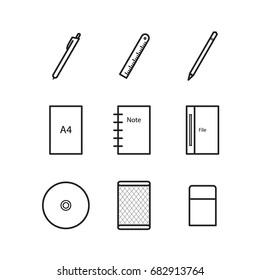 Office tools icon symbol line style