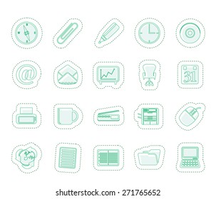 Office tools icons - vector icon set 2