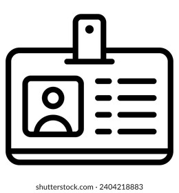 office tools identity card vector object illustration