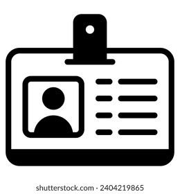 office tools identity card vector object illustration