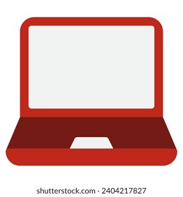 office tools laptop vector object illustration
