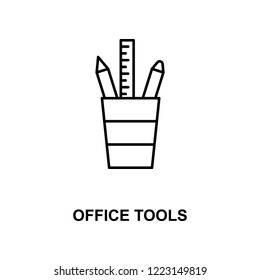 office tools line icon