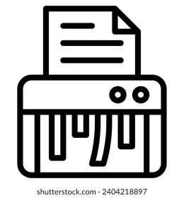 office tools paper shredder vector object illustration