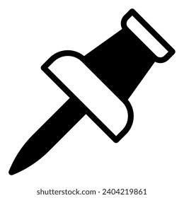 office tools pin vector object illustration
