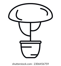Office tree icon outline vector. House indoor. Cactus leaf