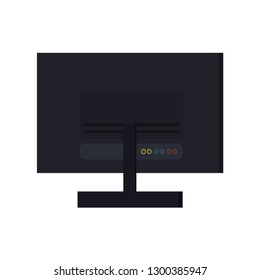 office tv, vector illustration