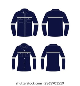 office uniform mockup vector design