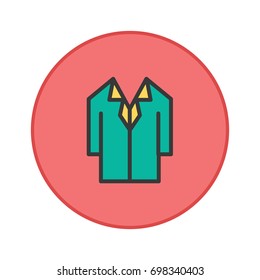 Office uniform vector icon button