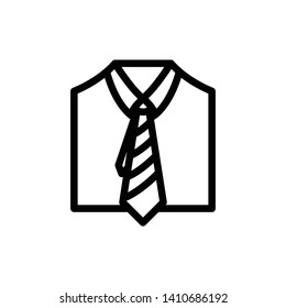 Office Uniform Vector Icon Illustration