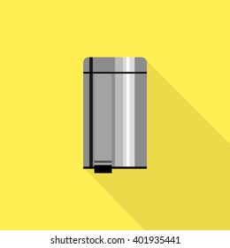 Office urn icon sign flat